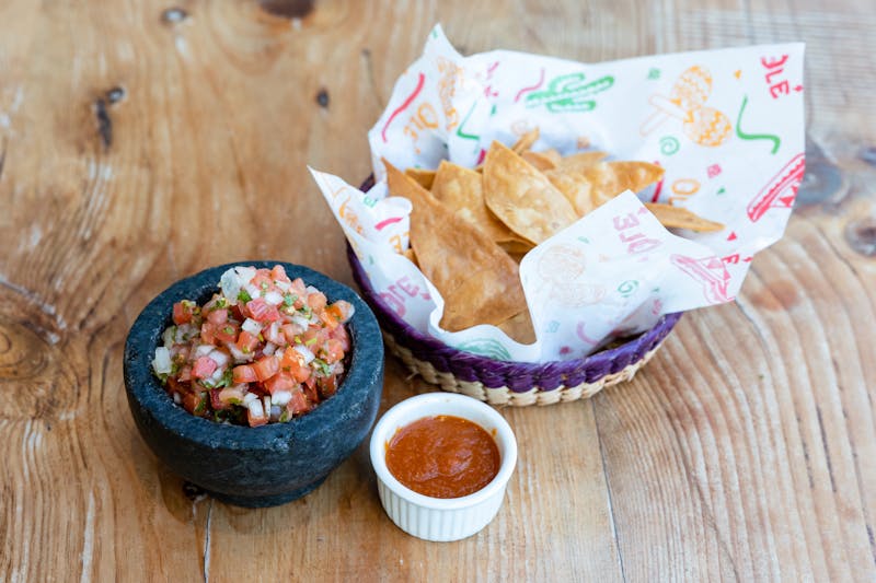 Fresh house-made guacamole with tortilla chips