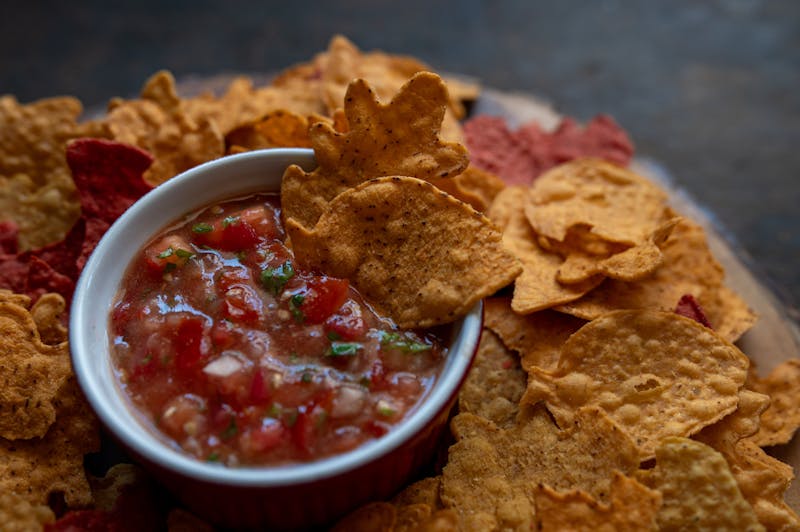 Tortilla chips with fresh house salsa